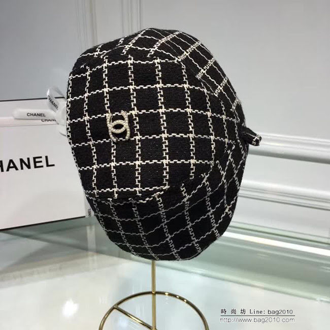 CHANEL香奈兒 時尚百搭 經典面料八角貝蕾鴨舌帽 LLWJ6458